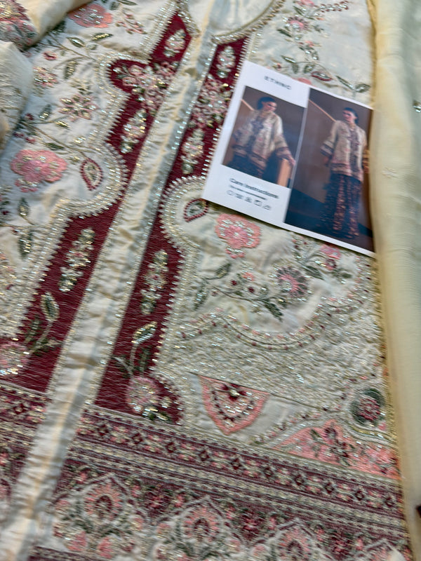 Ethnic ivory red wedding edition