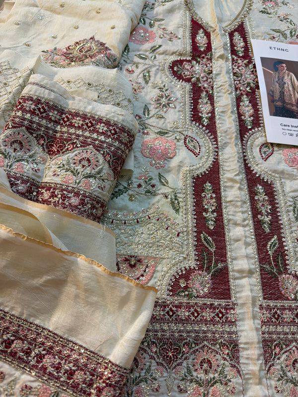 Ethnic ivory red wedding edition