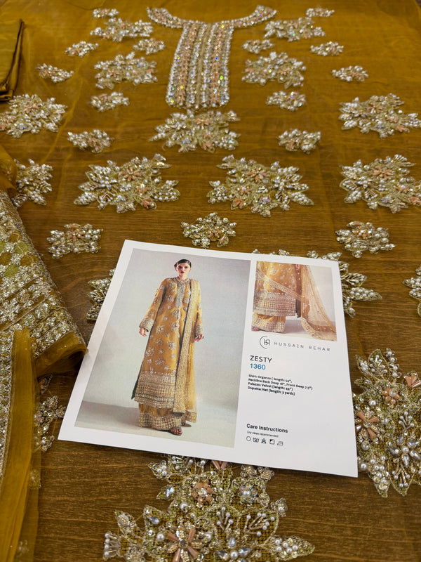 Hussain Rehar mustard wedding edition