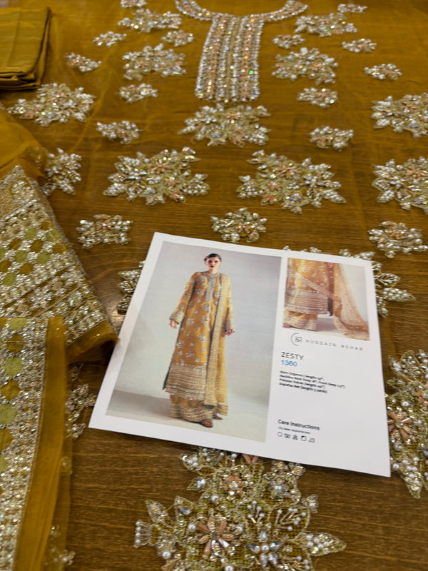 Hussain Rehar mustard wedding edition