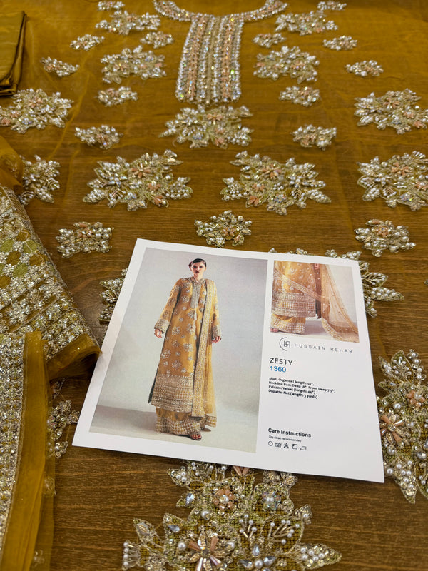 Hussain Rehar mustard wedding edition