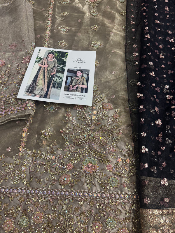 Haris shakeel golden bridal wedding edition