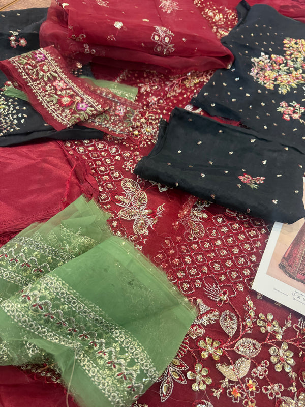 Republic womenswear black red wedding edition