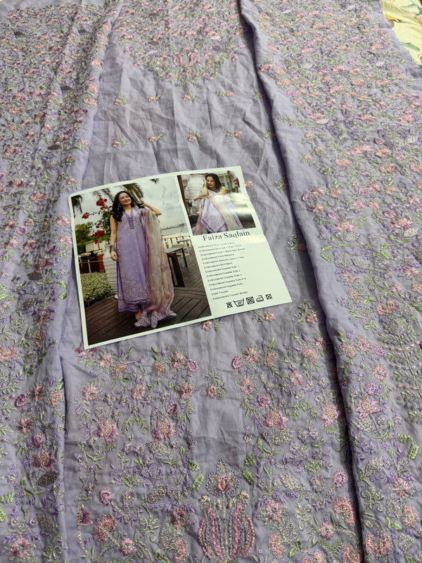 Faiza Saqlain lilac multi lawn 2026