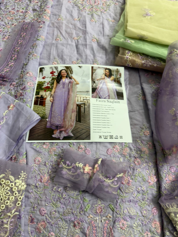 Faiza Saqlain lilac multi lawn 2026