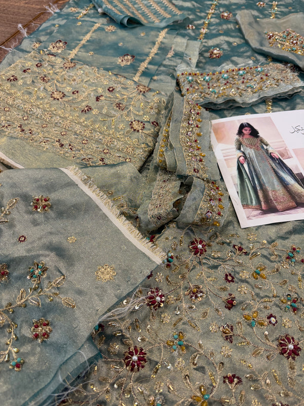 Haris Shakeel mint double shade wedding edition brand haris Shakeel