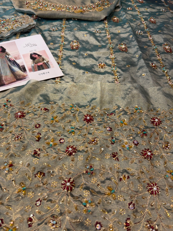 Haris Shakeel mint double shade wedding edition brand haris Shakeel