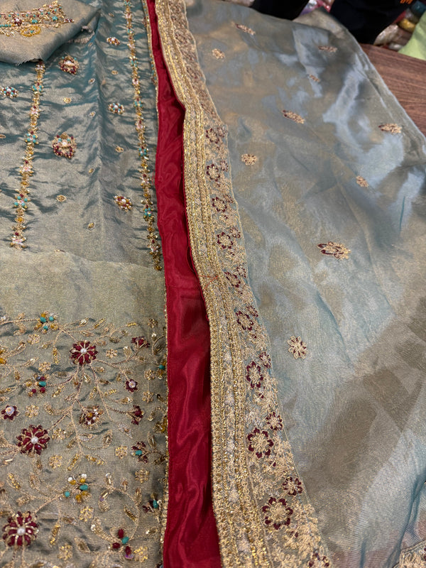 Haris Shakeel mint double shade wedding edition brand haris Shakeel