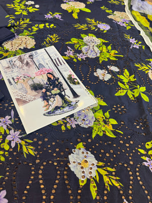 Maria b mprint blue green lawn 2025