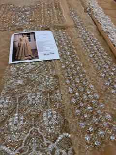 Saira Shakira golden maxy chiffon wedding edition