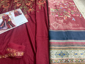 Maria B meron blue winter collection