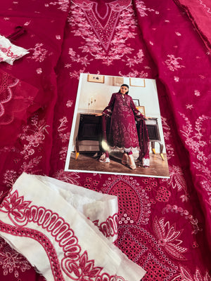 Qalamqar red lawn 2025