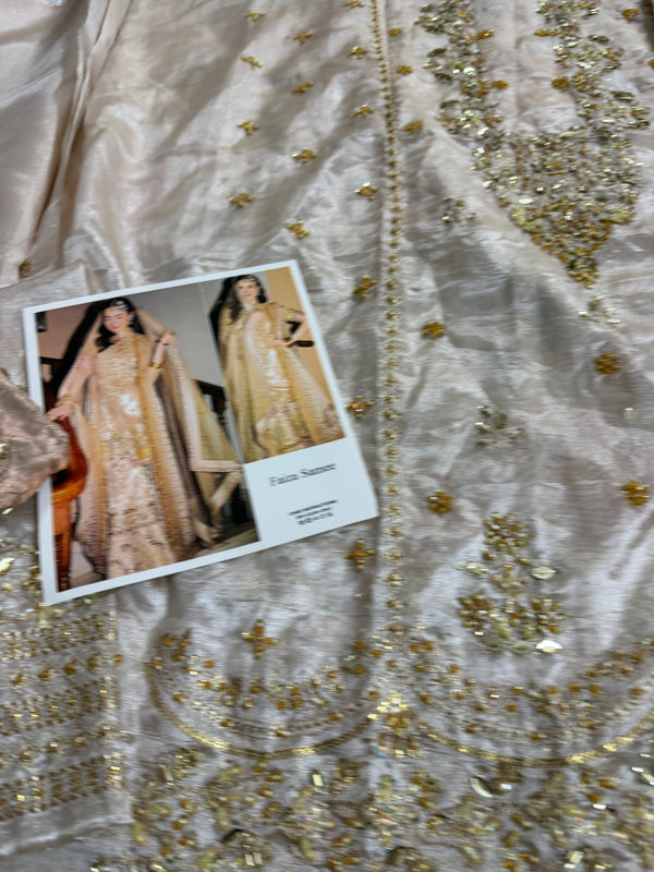 Faiza samee golden bridal wedding edition