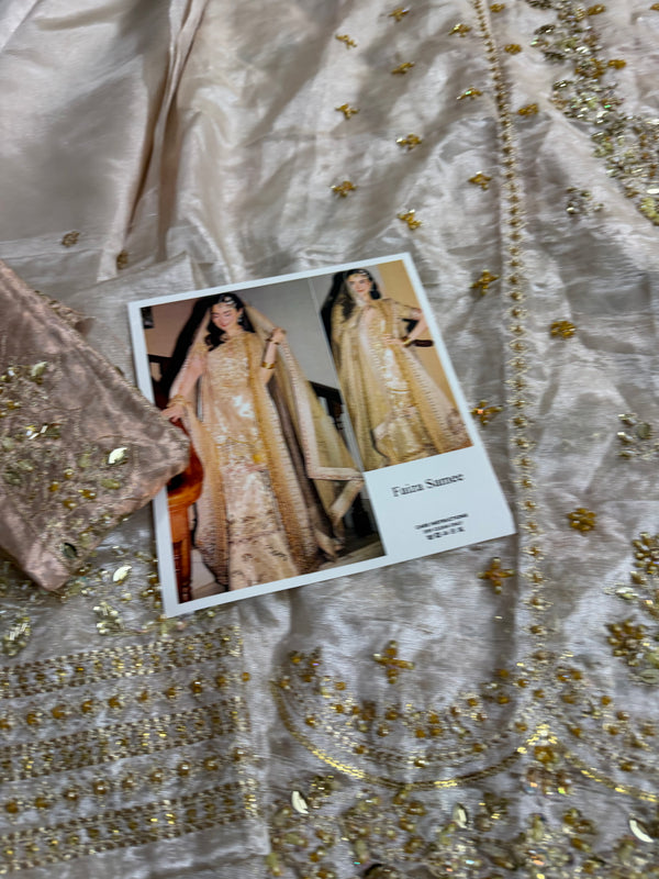 Faiza samee golden bridal wedding edition