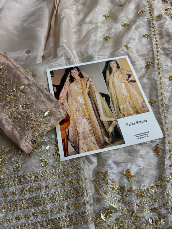Faiza samee golden bridal wedding edition