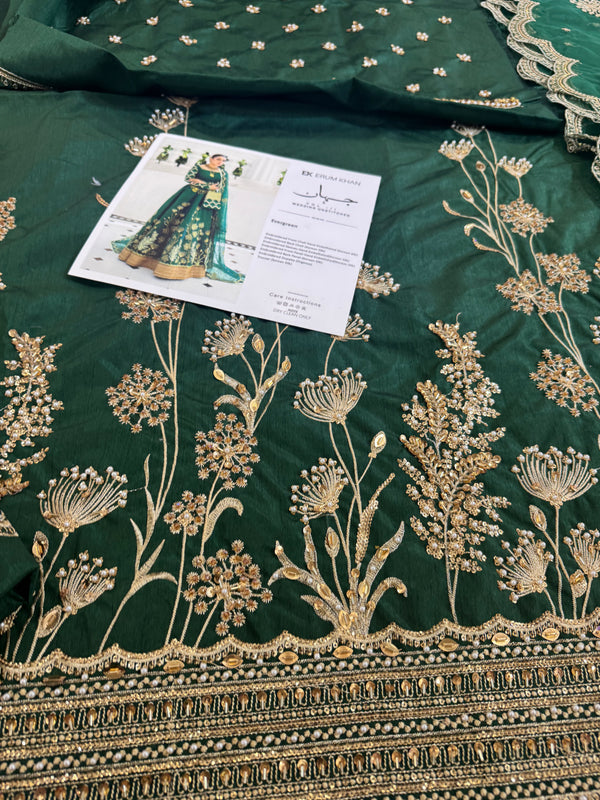 Erum khan green edition bridal chiffon