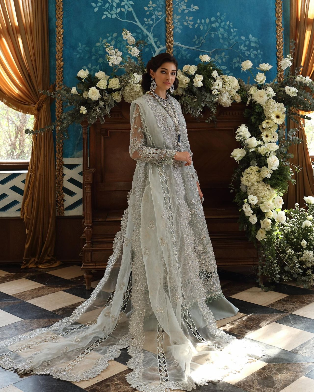 Republic womenwear ivory chiffon collection