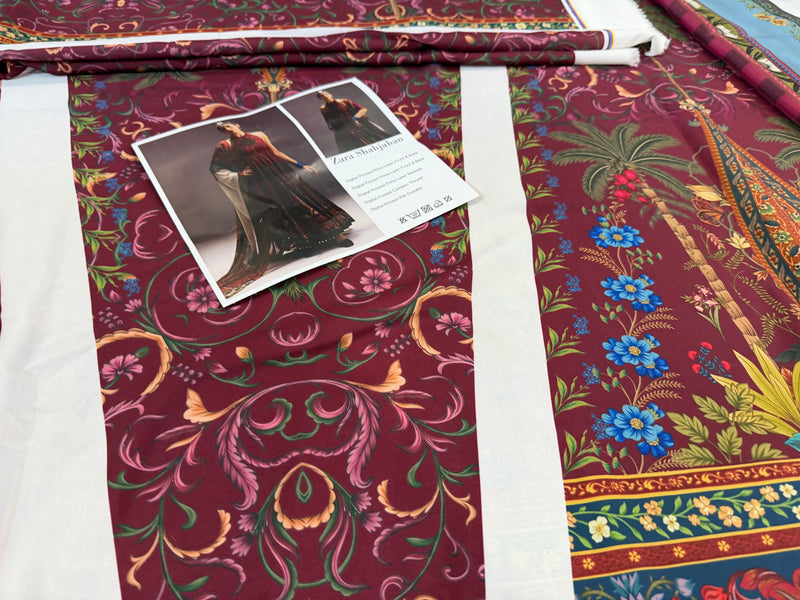Zara Shahjahan anarkali pink edition lawn 2026