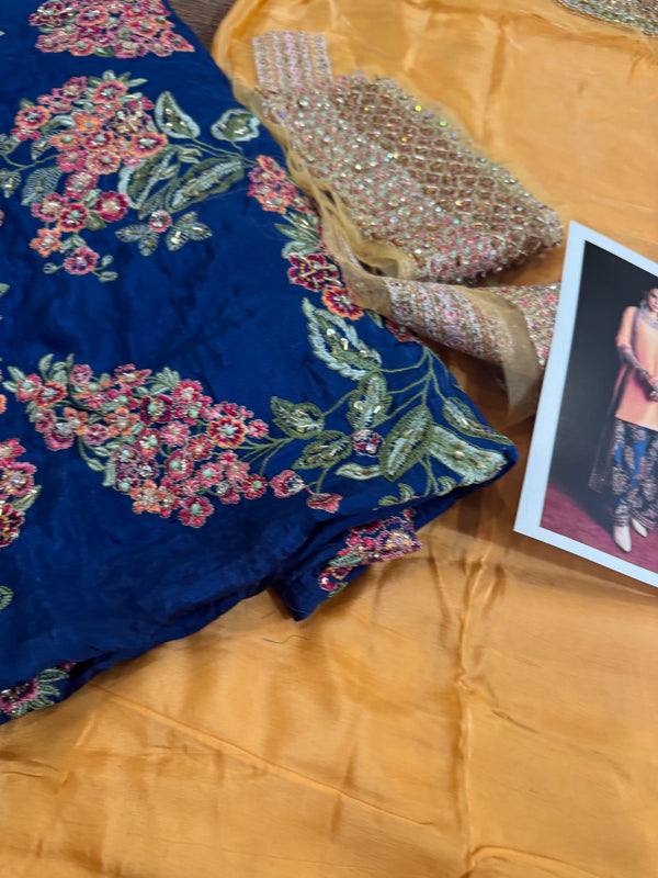 Hussain Rehar orange bridal wedding edition