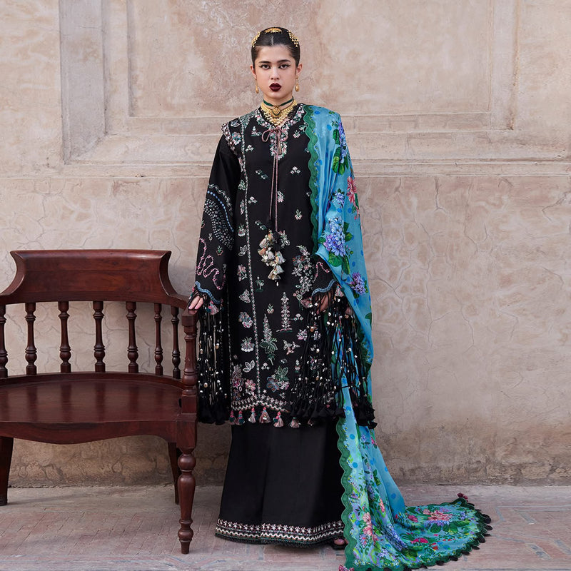 Hussain Rehar black sky lawn 2025