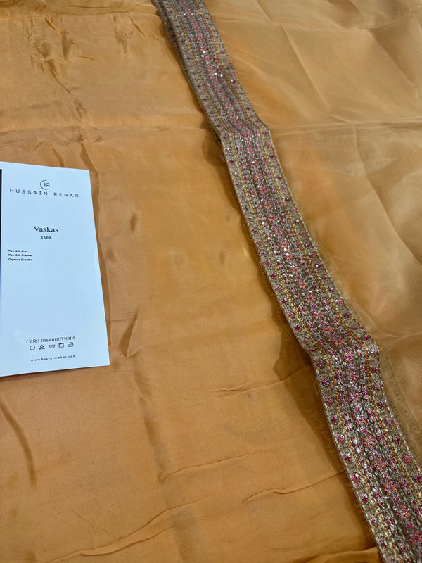 Hussain Rehar orange bridal wedding edition