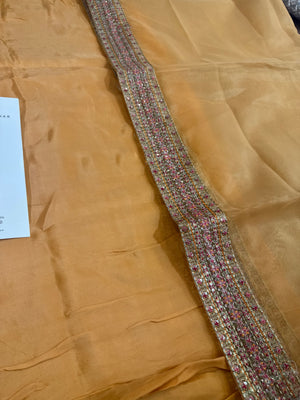 Hussain Rehar orange bridal wedding edition