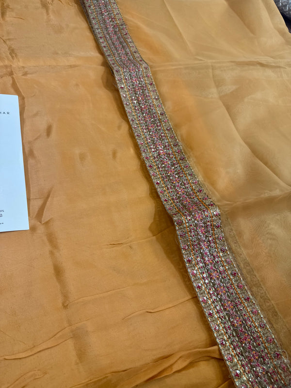 Hussain Rehar orange bridal wedding edition