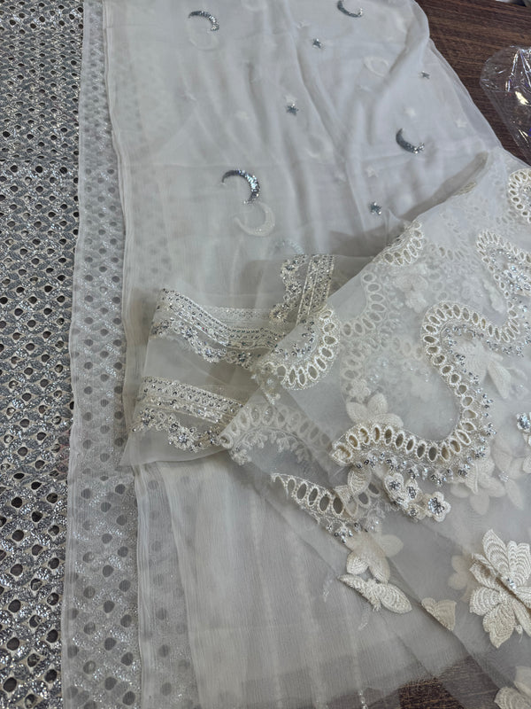 Hussain Rehar white wedding edition