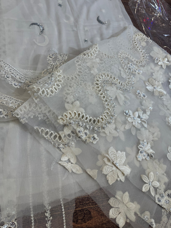 Hussain Rehar white wedding edition