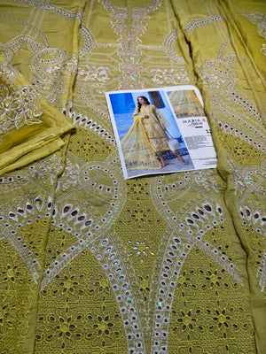 Maria b lawn yellow 2025