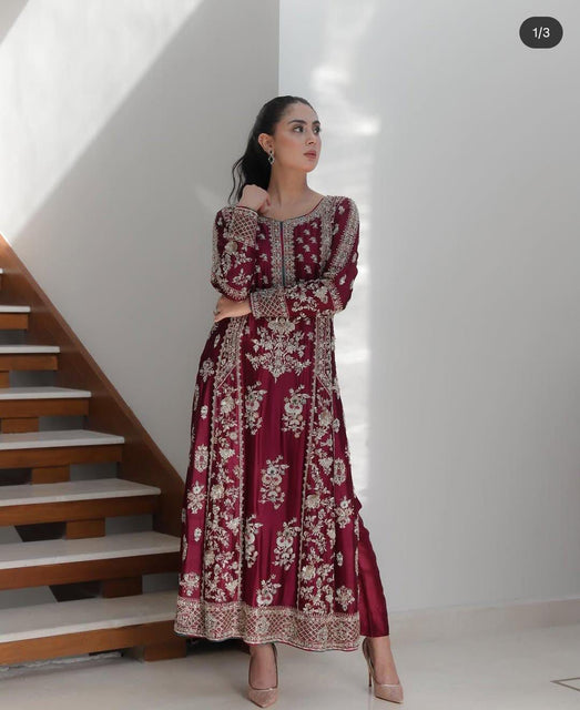 Waqar Asgar meroon bridal wedding edition