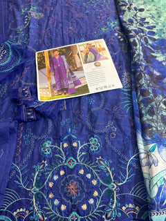 Farah talib aziz blue lawn 2025