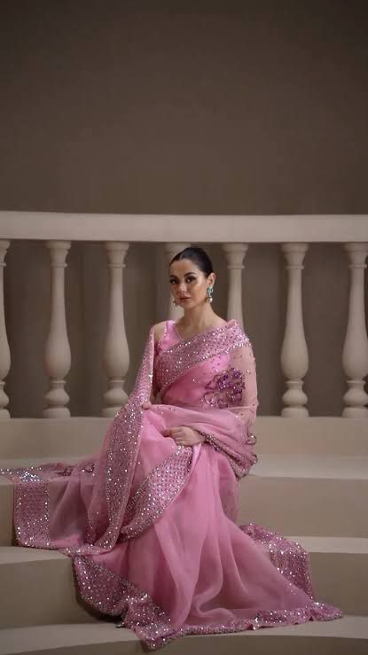 Muse pink saree bridal collection
