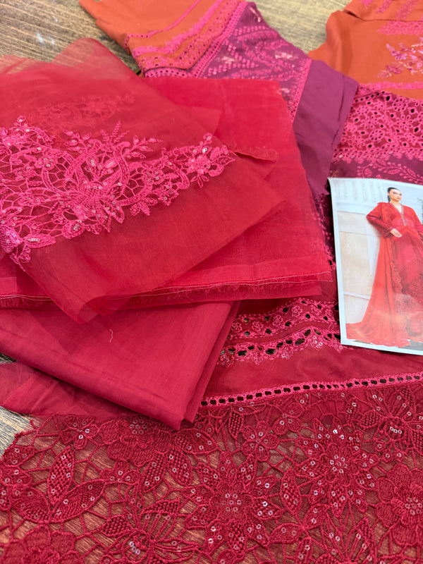 Maria b Eid ul azha rust shocking collection
