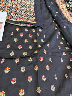 Mina Kashif black chiffon wedding edition