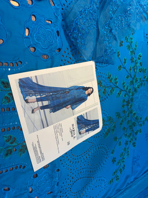 Maria B blue lawn 2025