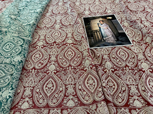 Aafrinish wedding saree along shawl