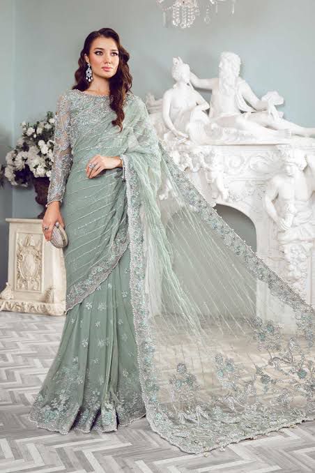 Maria b couture saree