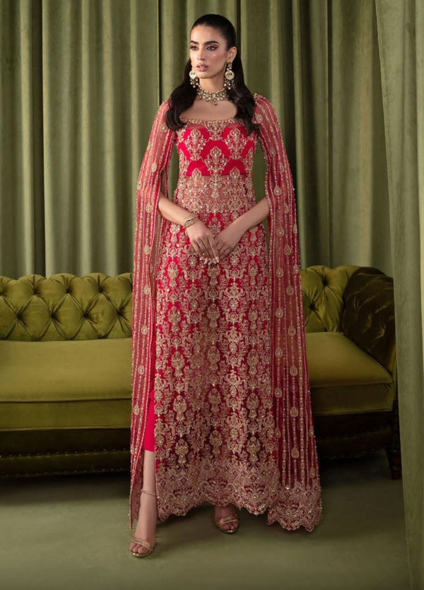 kanwal Malik red handmade wedding edition