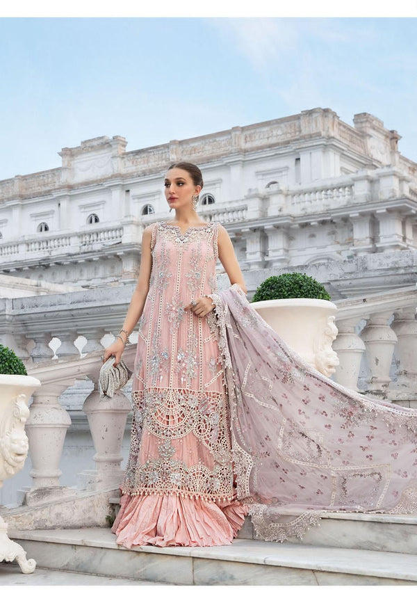 Maria b pink lilacs chiffon collection