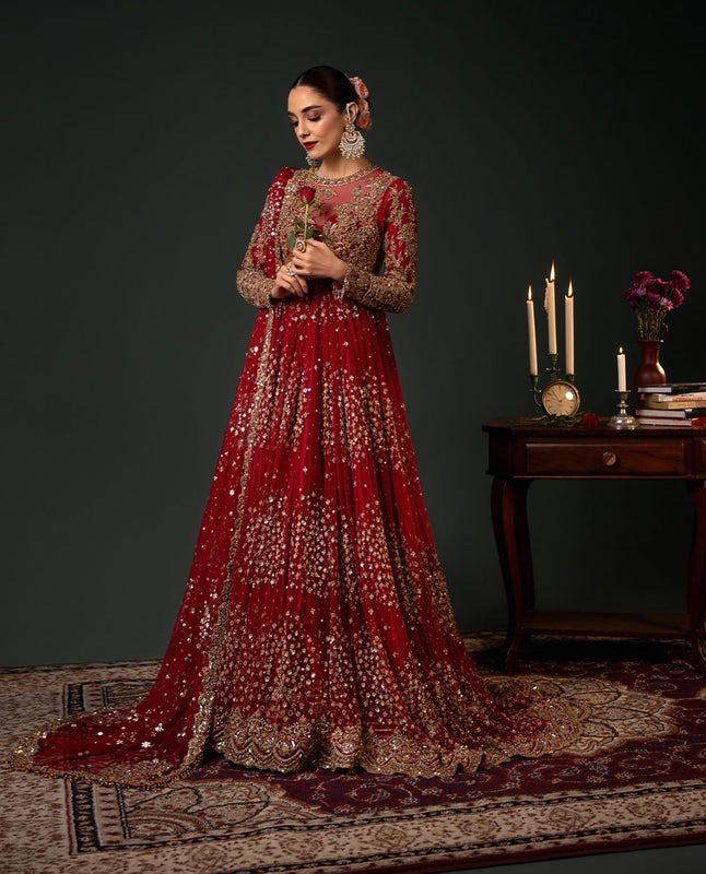 Ahmad sultan red bridal collection