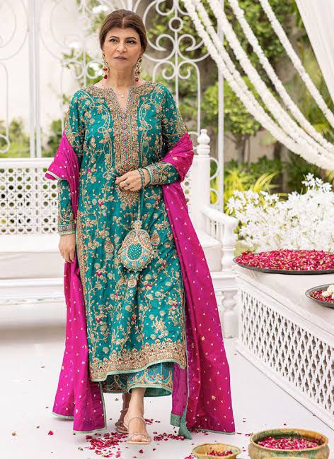 Farah talib aziz and shocking zink wedding collection