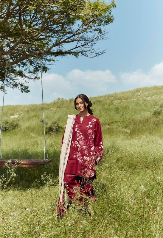 Coco by Zara shahjahan red winter collection