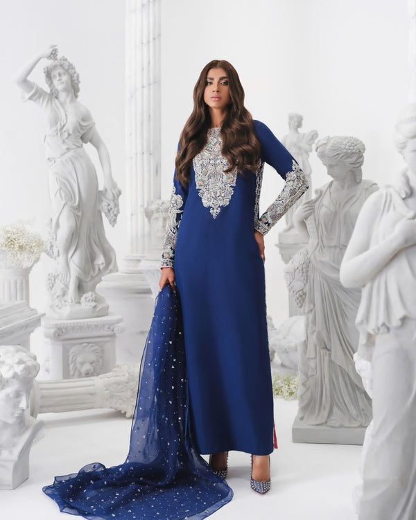 Khakha blue wedding edition