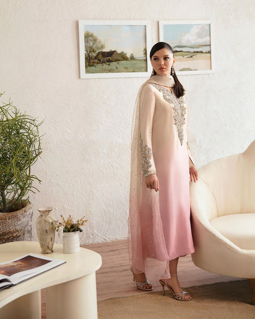 kanwal malik ivory with pink wedding edition