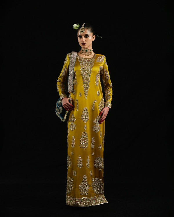 Hussain rehar mustard wedding edition