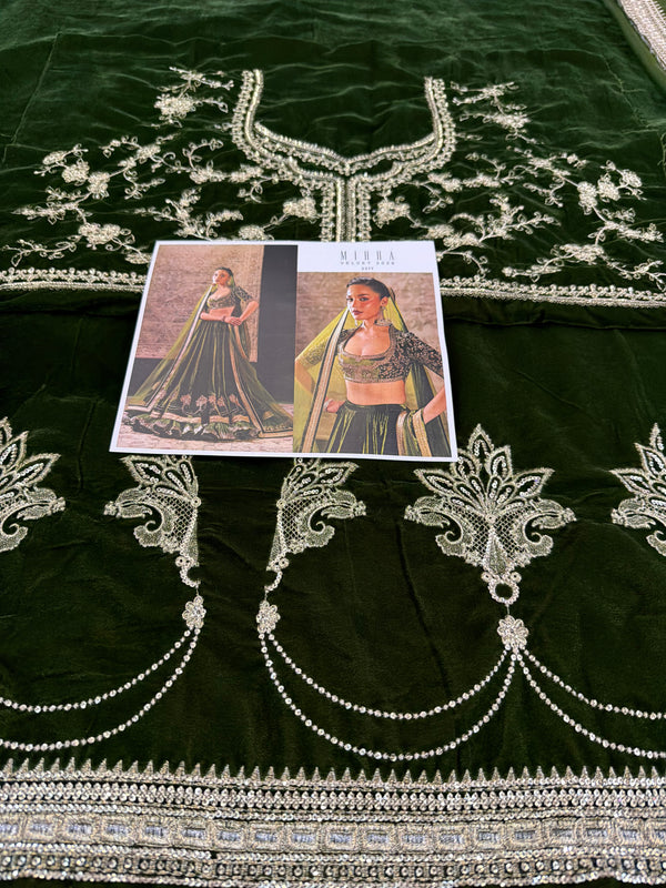 Mihha green chiffon bridal edition