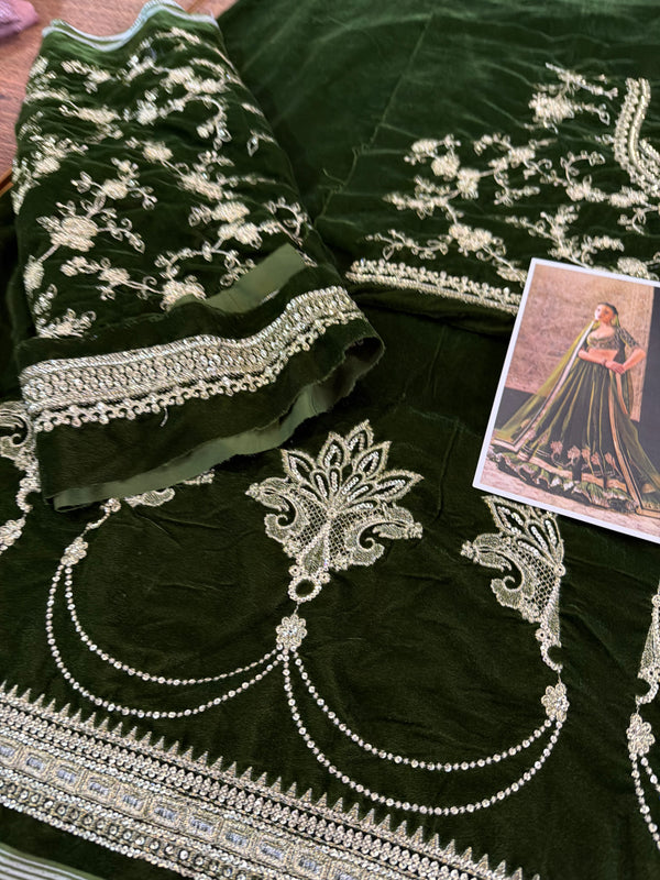 Mihha green chiffon bridal edition