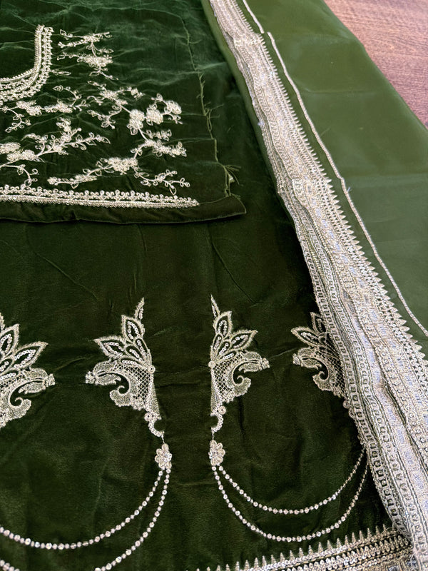 Mihha green chiffon bridal edition