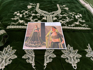 Mihha green chiffon bridal edition
